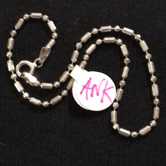 925 Sterling Silver 9” Anklet - Picture 2 of 5